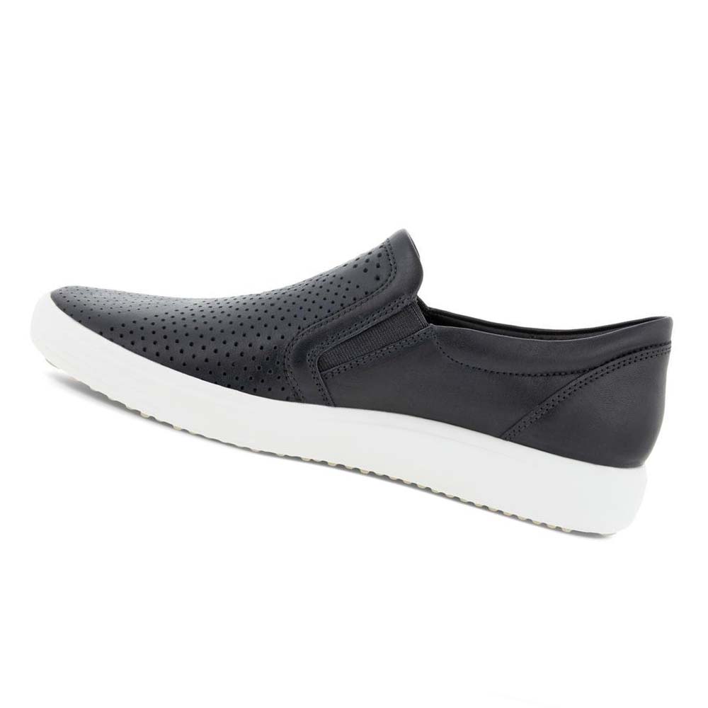 Women's Ecco Soft 7 Slip-on Casual Shoes Black | USA 77FDN